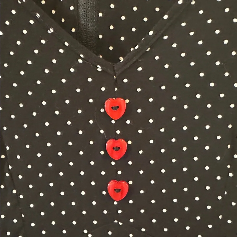 Hell Bunny Polka Dot Midi Dress - Picture 3 of 6